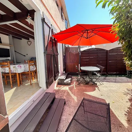 Villa Maison T3 4 Couchages, Terrasse Cloturee, Sun Village Avec Piscine Commune, 300m De La A -lrsunp5 Portiragnes