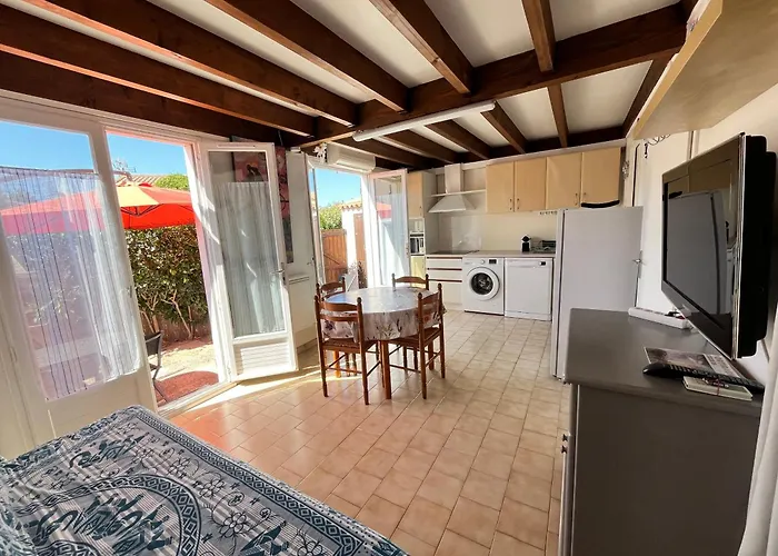 Villa Maison T3 4 Couchages, Terrasse Cloturee, Sun Village Avec Piscine Commune, 300m De La A -lrsunp5