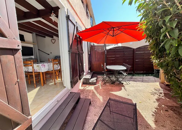 Villa Maison T3 4 Couchages, Terrasse Cloturee, Sun Village Avec Piscine Commune, 300m De La A -lrsunp5 Portiragnes